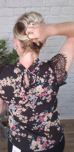 Sabine Floral and Lace Show Stopper Top