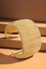 Gold Statement Cuff Bracelet  -  TL13