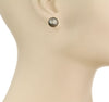 Navajo Pearl Stud Earrings (Brass)  |  XLarge