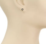 Navajo Pearl Stud Earrings (Brass)  |  Small
