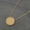 TL-50  Gold Disc Necklace