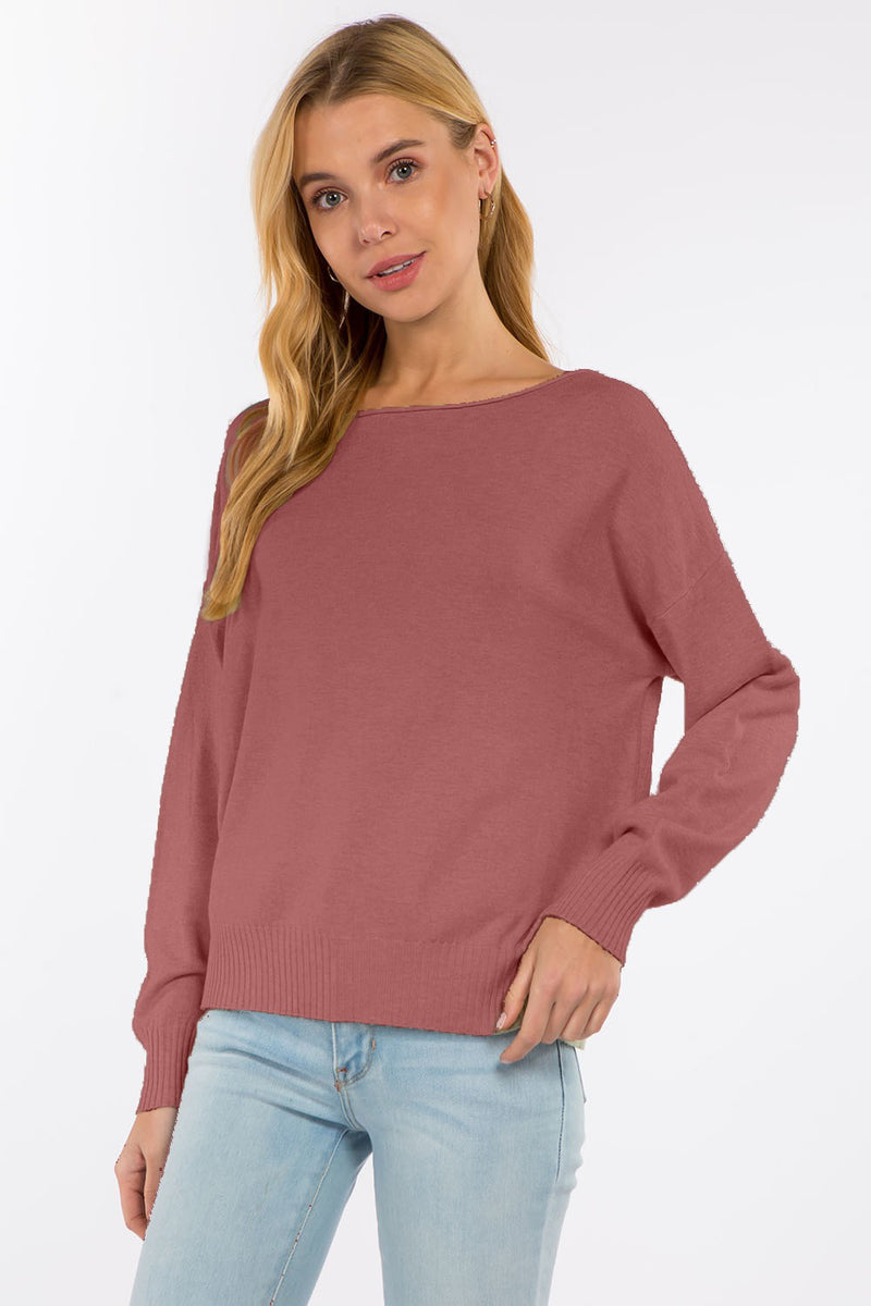 Dreamers Soft Touch Reatta Pullover Sweater  |  Heather Wisteria