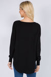 Dreamers Soft Touch Rosanna Scoop Sweater  |  Black