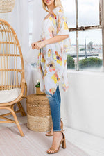 Summer Love Floral Kimono  |  Yellow