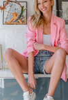 Be On The Ready Blazer  |  Pink