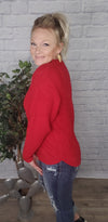 Korwyn Comfort Sweater   |   Red