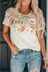 Floral and Stripes and Everything Nice Floral Tshirt